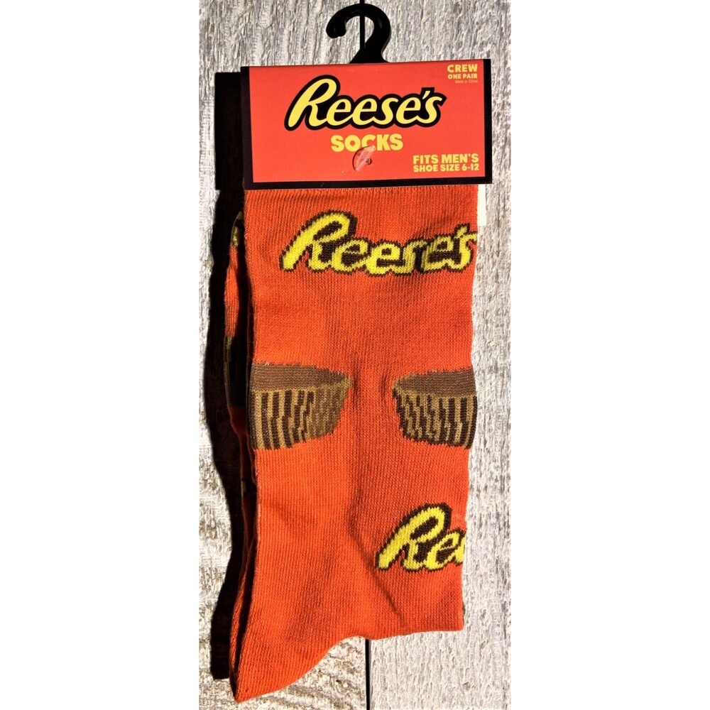 Reese's Novelty Crew Socks - Men’s Size 6-12 - D008